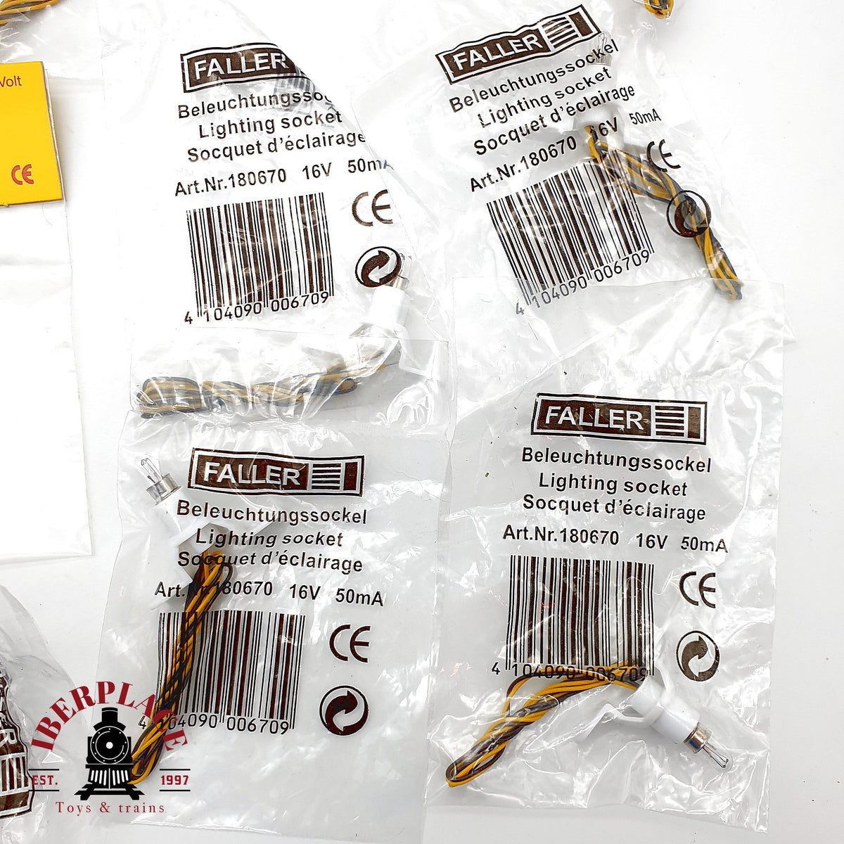 ♻️ 🚂 26x Faller Beli Beco Lote accesorios iluminacion zocalos farolas bombillas Escala H0 1:87