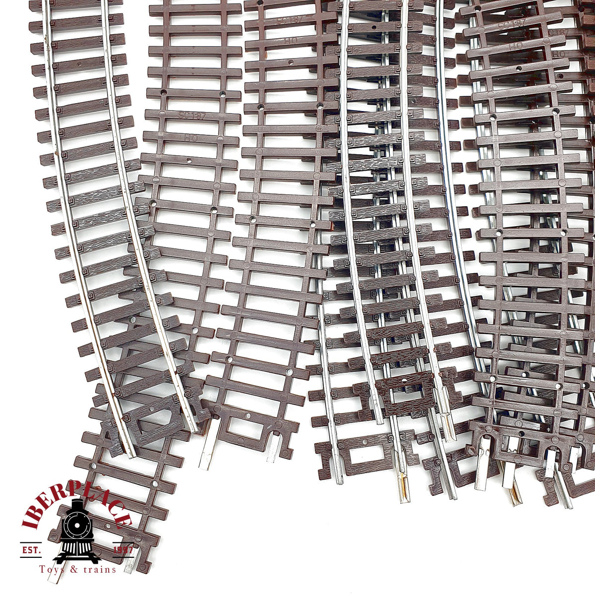 ♻️ 22x vias curvas fabricadas por Roco austria - 🟢 GRADE A Escala H0 1:87