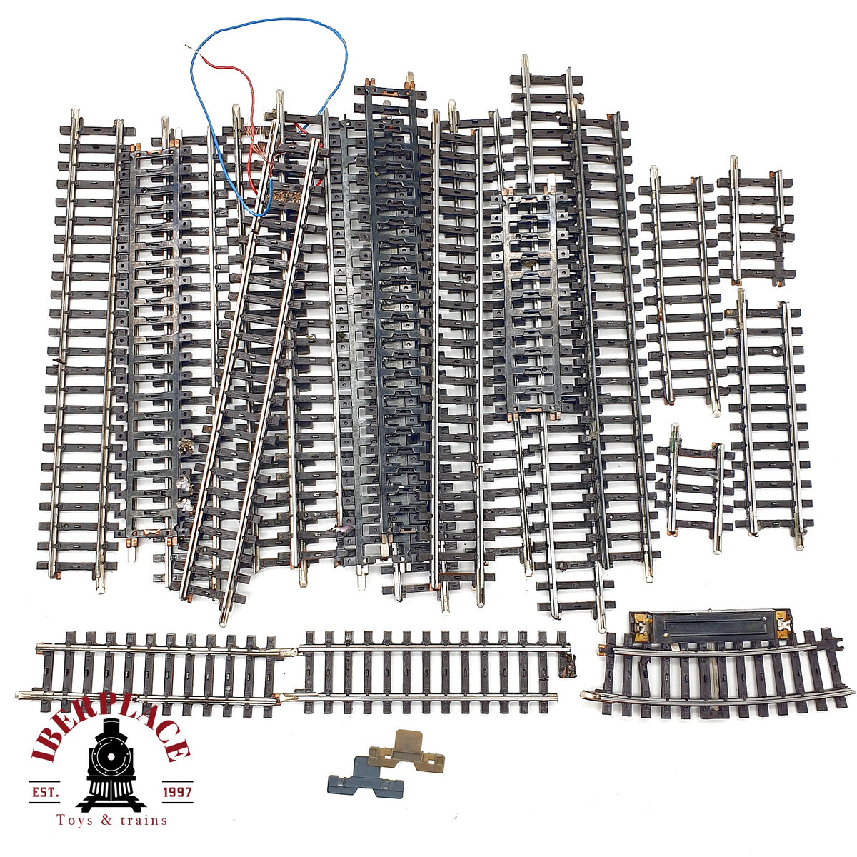 ♻️ Märklin 22x 2201 2202 vias rectas 🔴 GRADE C Escala H0 1:87