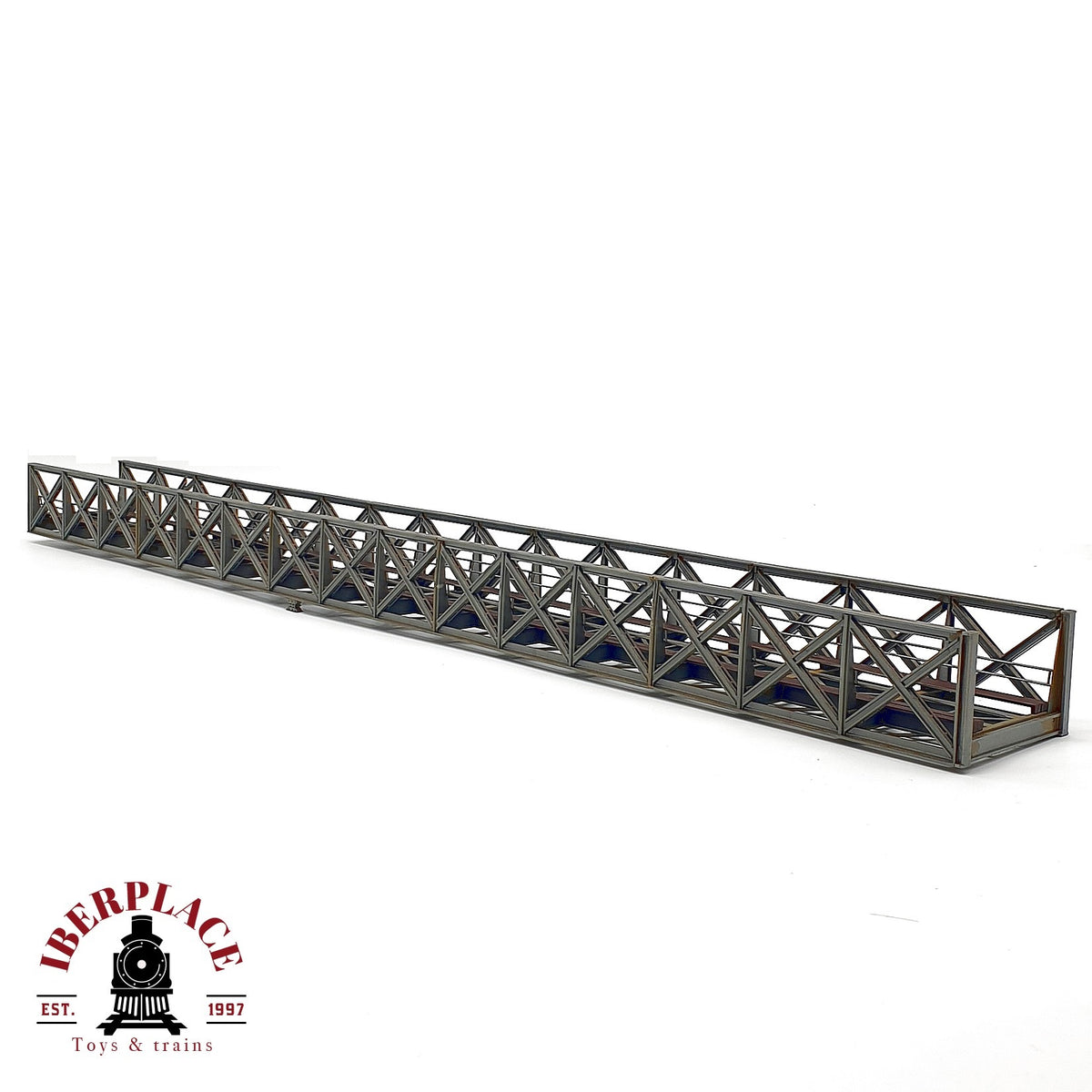 ♻️ 🚂 Puente reticulado de celosia en celosia para maqueta trenes Escala H0 1:87