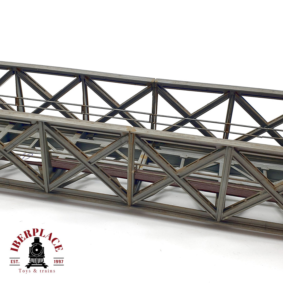 ♻️ 🚂 Puente reticulado de celosia en celosia para maqueta trenes Escala H0 1:87