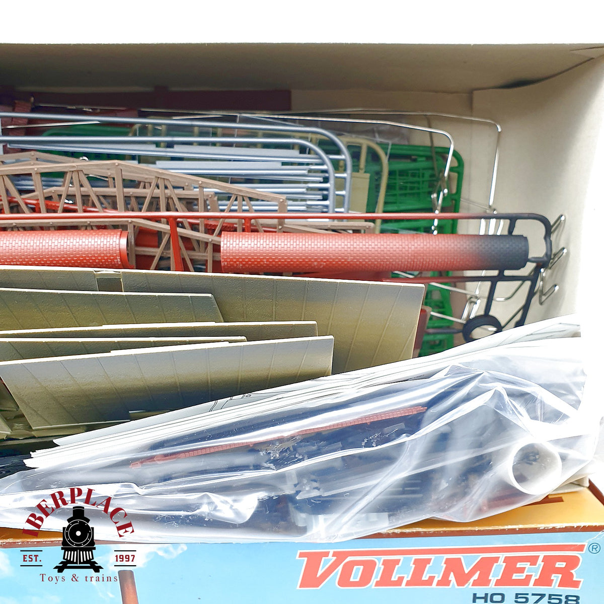 ♻️ Vollmer 5758 Deposito cocheras circulares Ringlokschuppen kit Escala H0 1:87