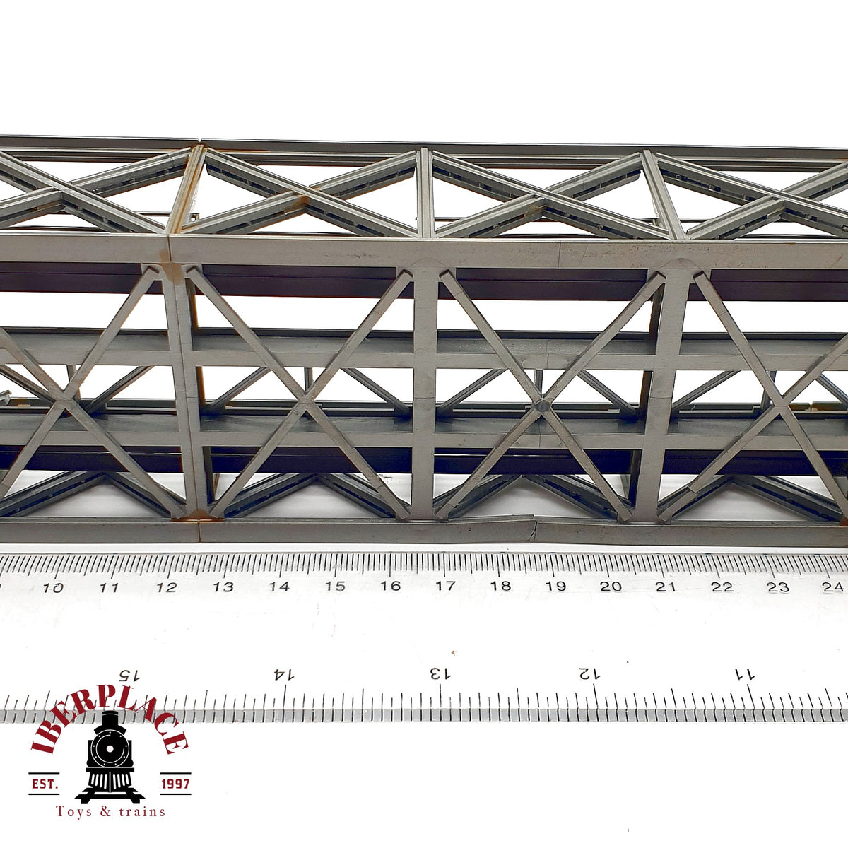 ♻️ 🚂 Puente reticulado de celosia en celosia para maqueta trenes Escala H0 1:87