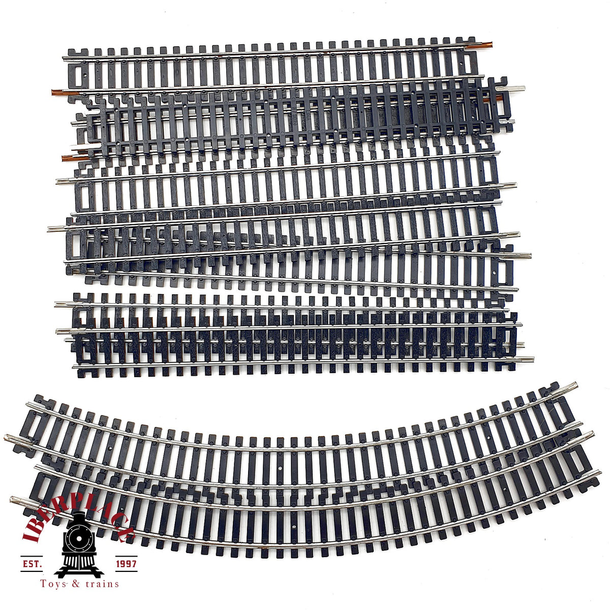 ♻️ Lima 8x 3020 vias rectas + 2x vias curvas 360º - 🟢 GRADE A Escala H0 1:87
