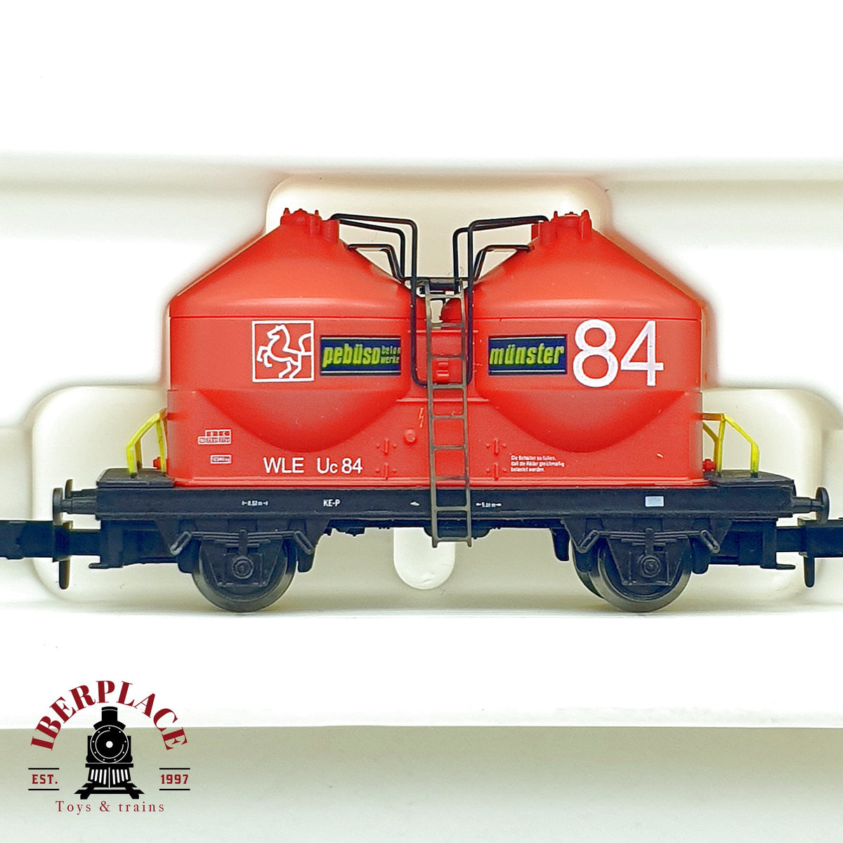 ♻️ Arnold 2x 0254 0255 Lote 4 vagones silo cemento WLE + Locomotora diesel escala N 1:160