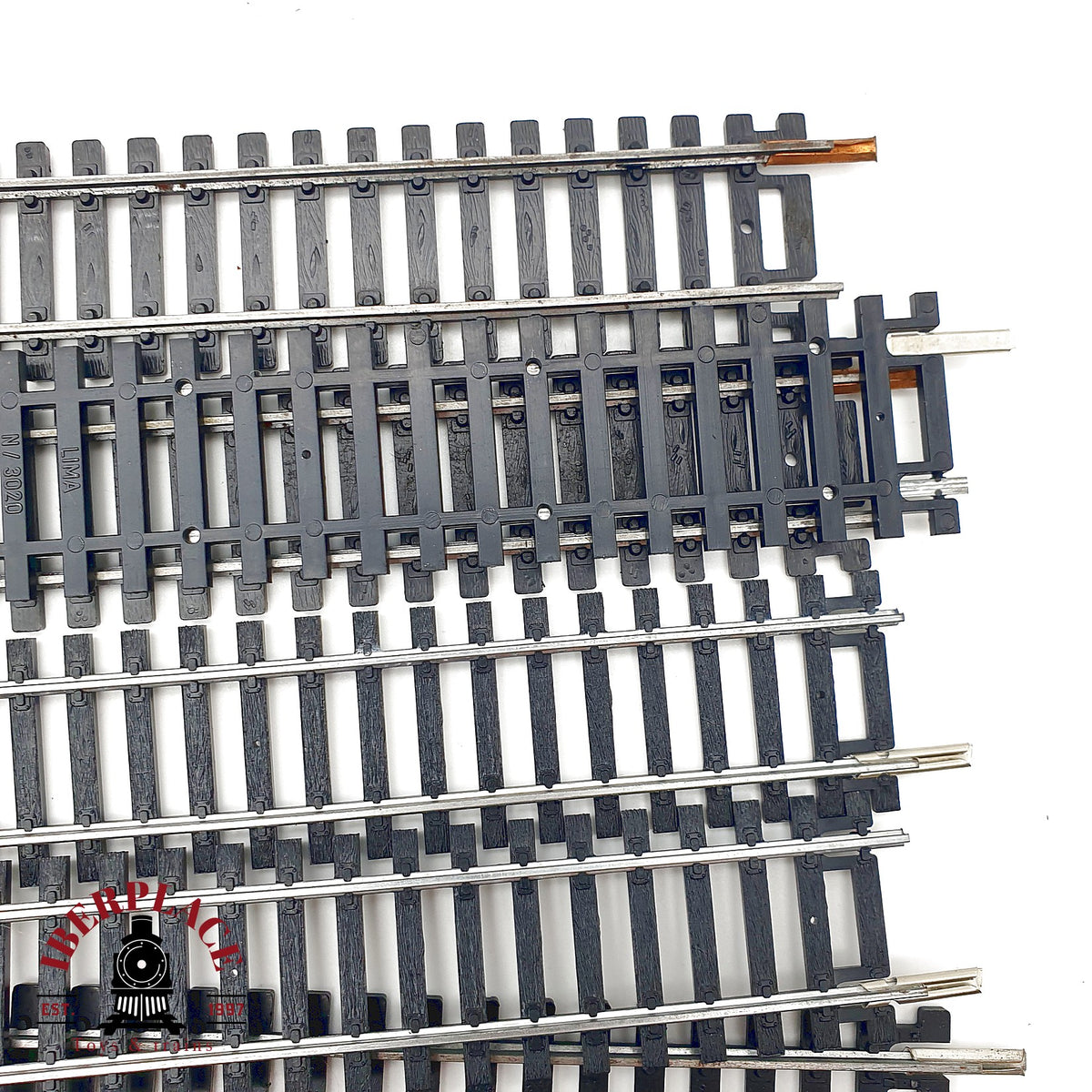 ♻️ Lima 8x 3020 vias rectas + 2x vias curvas 360º - 🟢 GRADE A Escala H0 1:87