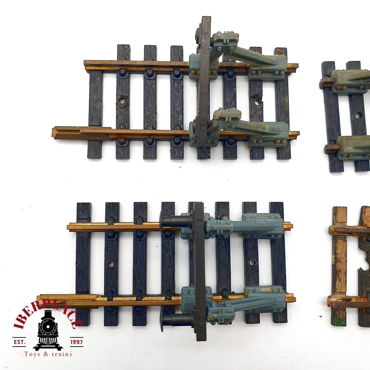♻️ Fleischmann 6x Tope de vias 🔴 GRADE C Escala H0 1:87