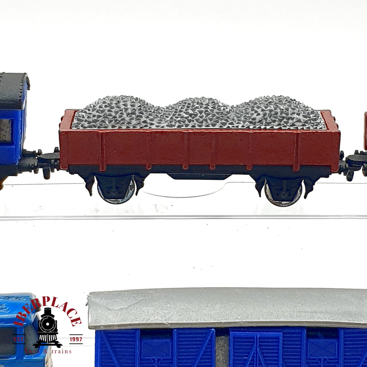 ♻️ 🚂 Extra Things Lote trenes hierro fundido para decoración compatibles vías N años 80 - N escala 1:160