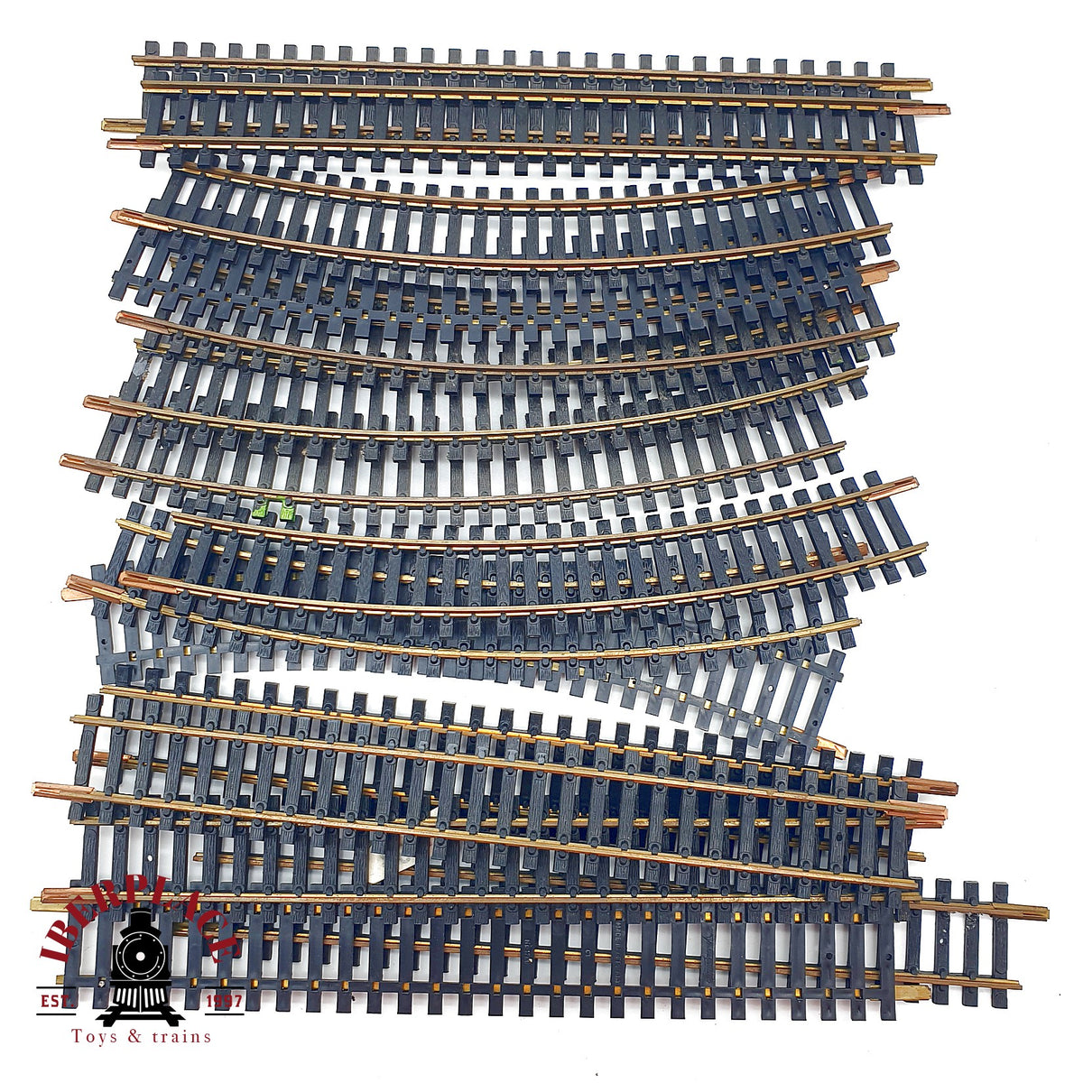 ♻️ Flesichmann 1700 1703 15x vias rectas y curvas de laton 🟡 GRADE B Escala H0 1:87