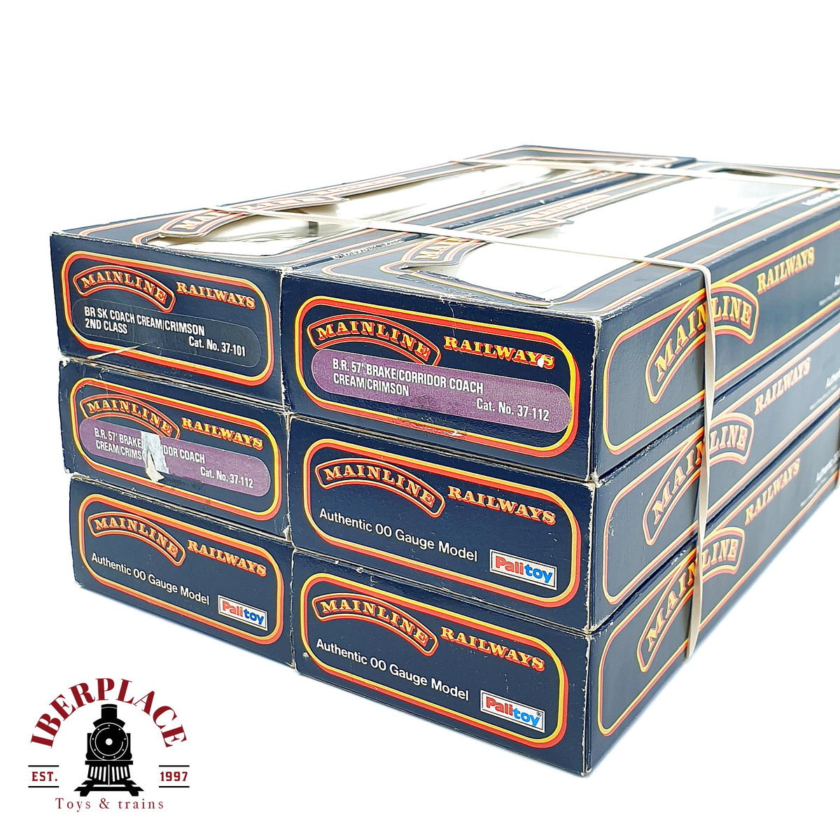♻️ Mainline Railways 6x Cajas Vacias Cartón Leerverpackung OVP 37-112 Escala H0 1:87
