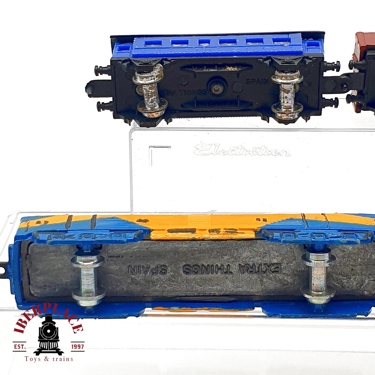 ♻️ 🚂 Extra Things Lote trenes hierro fundido para decoración compatibles vías N años 80 - N escala 1:160