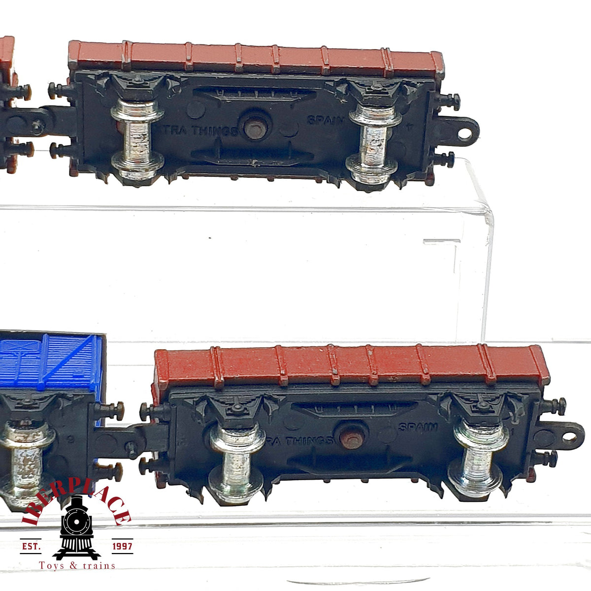 ♻️ 🚂 Extra Things Lote trenes hierro fundido para decoración compatibles vías N años 80 - N escala 1:160