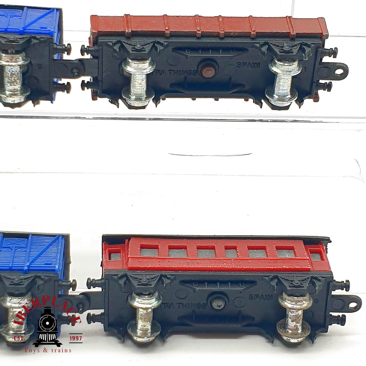 ♻️ 🚂 Extra Things Lote trenes hierro fundido para decoración compatibles vías N años 80 - N escala 1:160