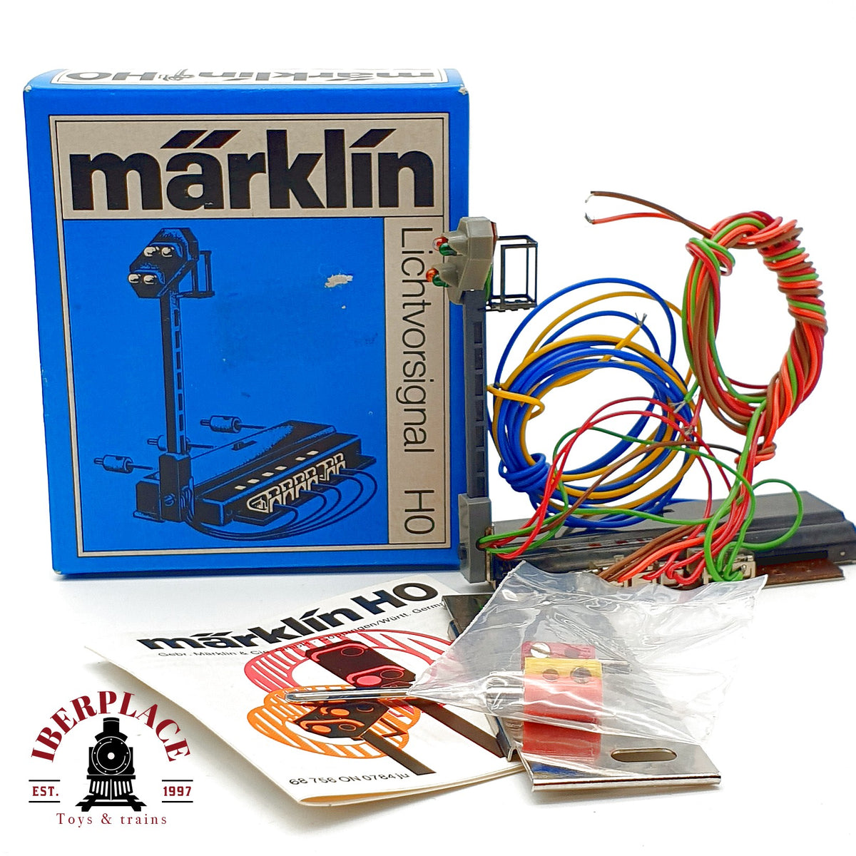 ♻️ 🚂 Märklin 7239 Lichtvorsignal Senal avanzada de luces DB Ep III Escala H0 1:87