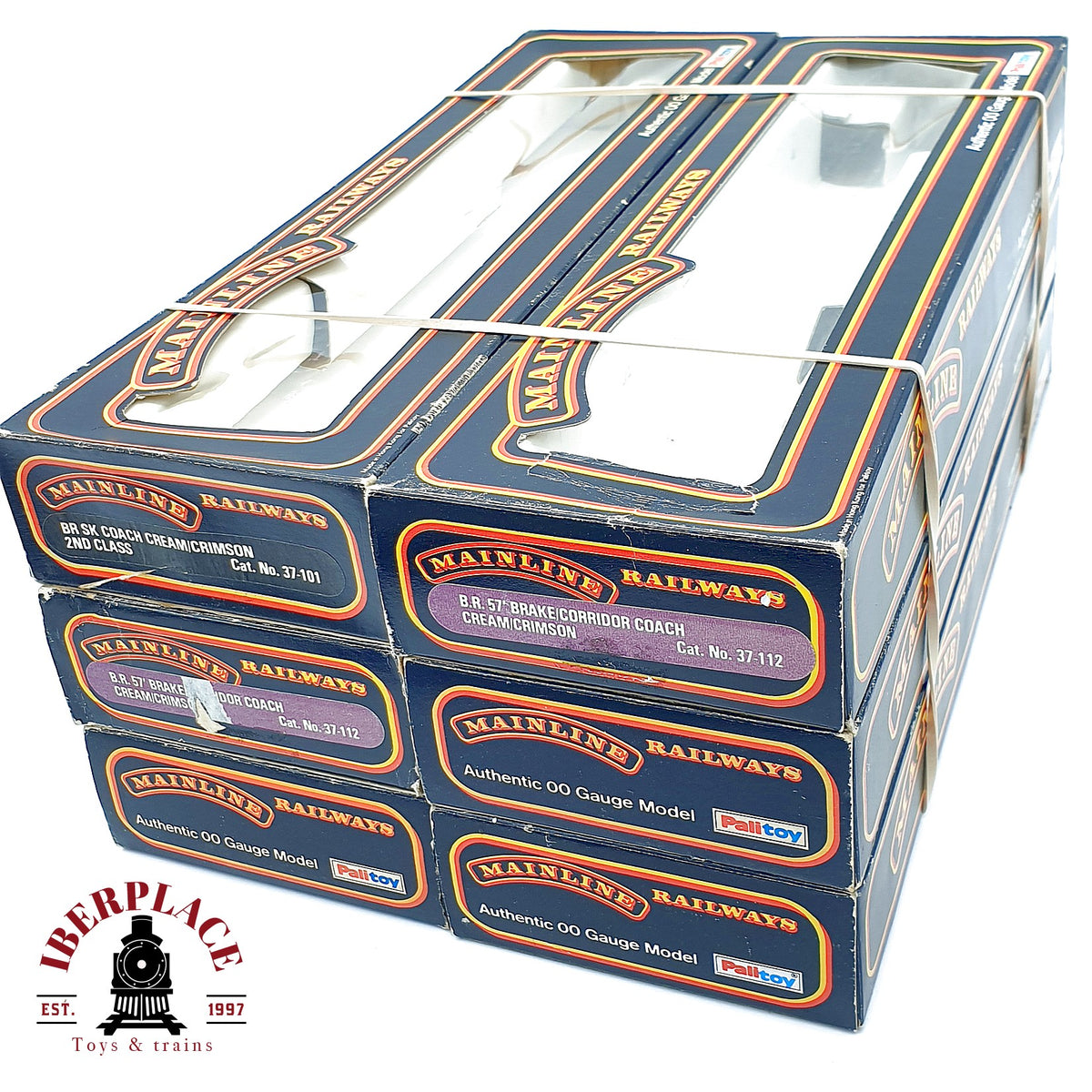 ♻️ Mainline Railways 6x Cajas Vacias Cartón Leerverpackung OVP 37-112 Escala H0 1:87