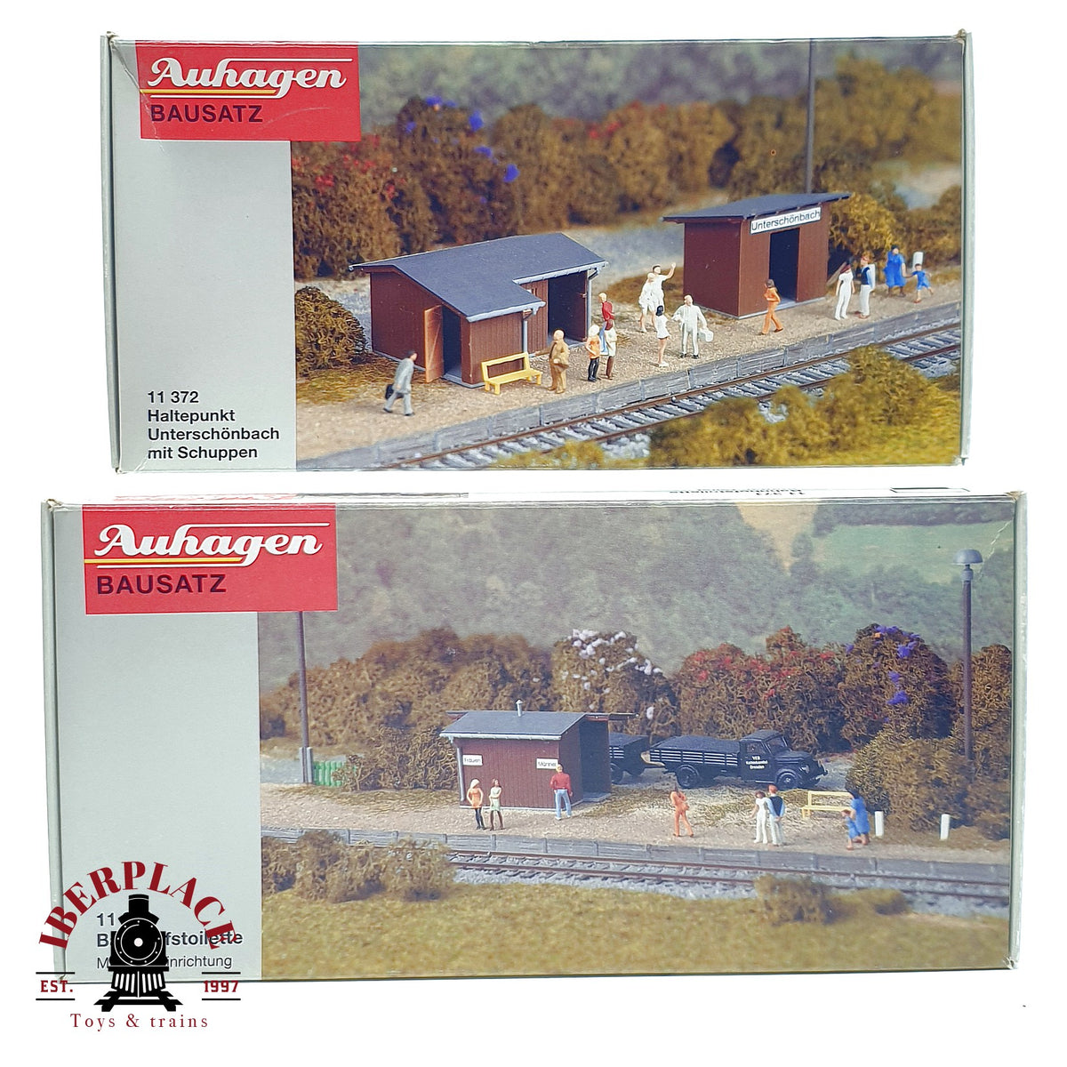♻️ 🚂 Auhagen 2x kits baño de la estación 11371 Apeadero 11372 N escala 1:160