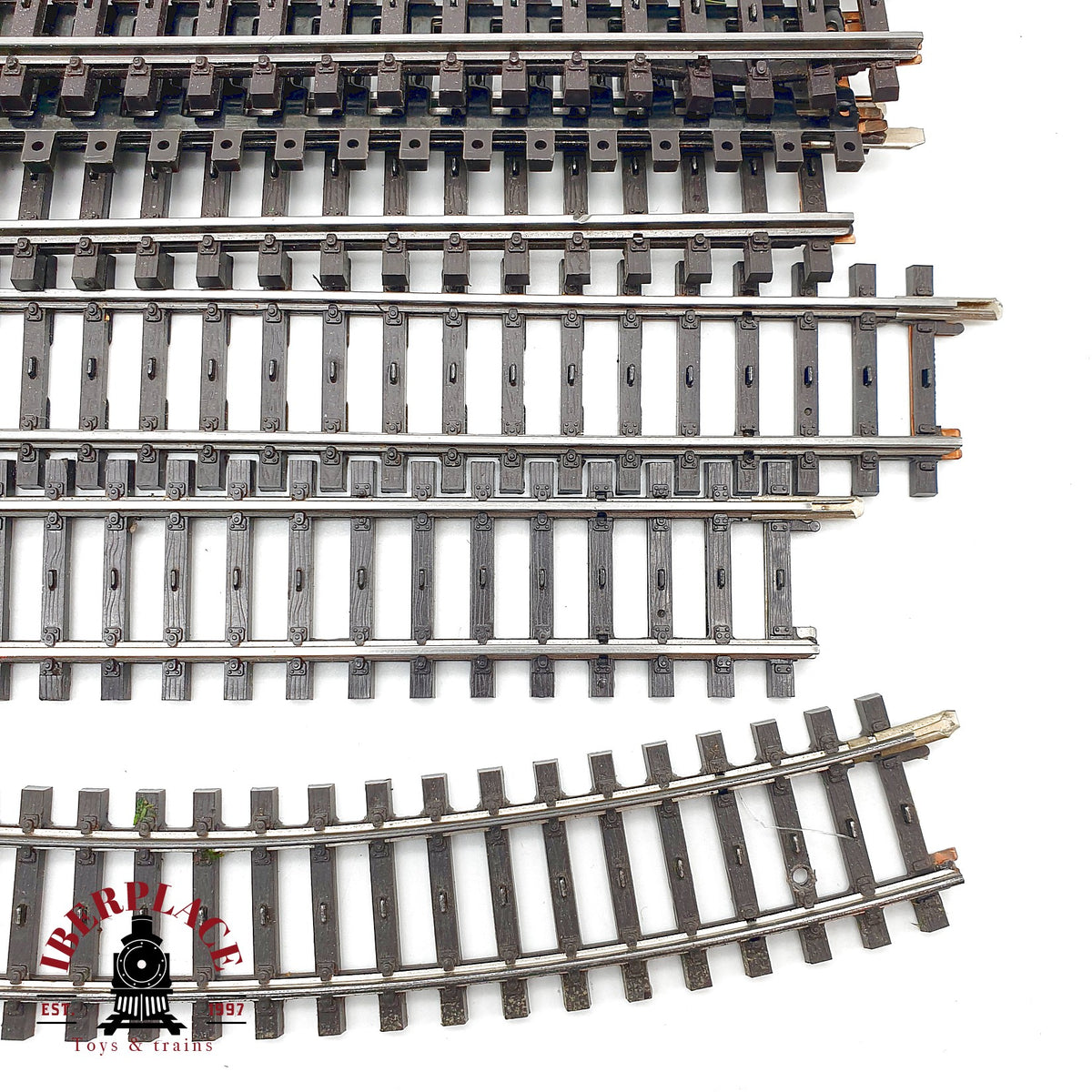 ♻️ Märklin 15x vias rectas y curvas tope de vias sistema K 🟡 GRADE B Escala H0 1:87