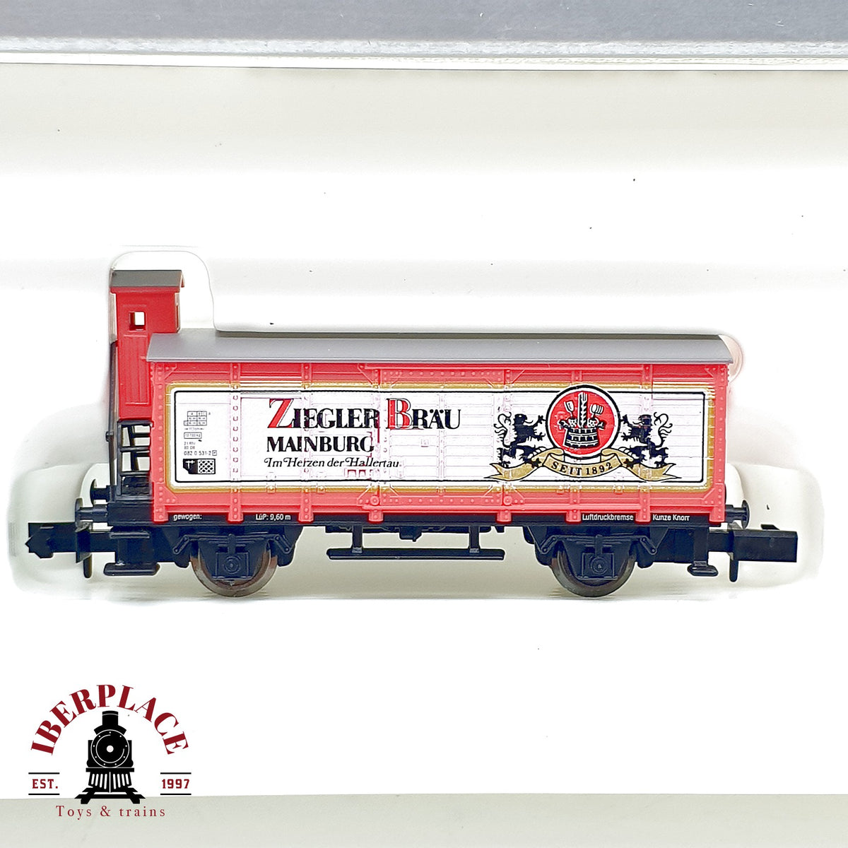 ♻️ Arnold 0238 Set 3 vagones cerveceros Holledau-Zug DB escala N 1:160