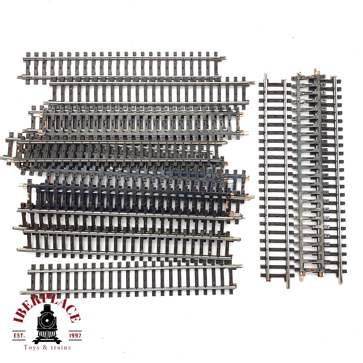 ♻️ Märklin 16x 2200 vias rectas 180mm sistema K 🟡 GRADE B Escala H0 1:87