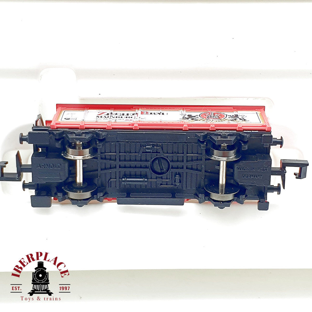 ♻️ Arnold 0238 Set 3 vagones cerveceros Holledau-Zug DB escala N 1:160
