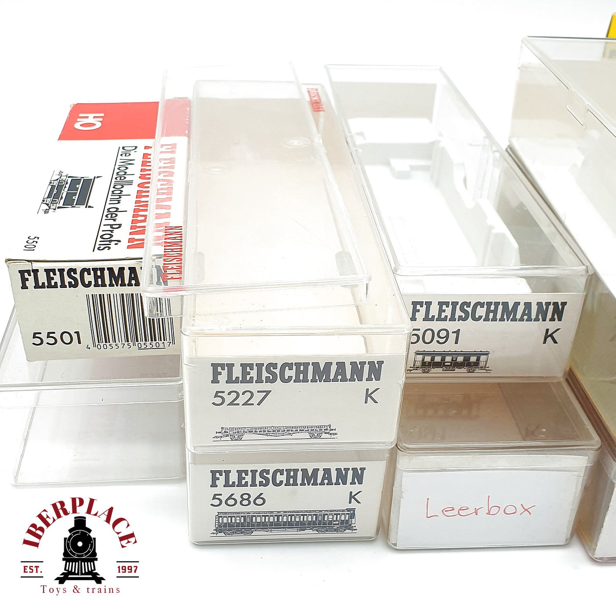 ♻️ Fleischmann Gran Lote Cajas Vacias Metacrilato y Carton Leerverpackung OVP Escala H0 1:87