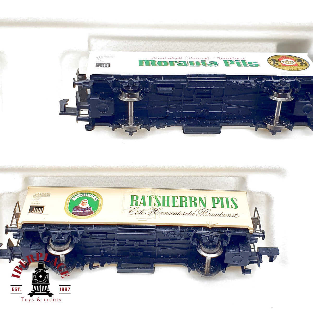 ♻️ Arnold Set 6 vagones cerveceros Norddeutsche Bierwagen DB escala N 1:160