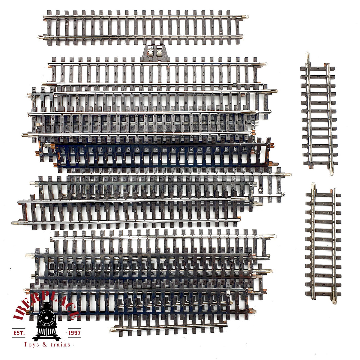 ♻️ Märklin 18x 2106 2200 2101 vías rectas lote mixto sistema K 🟡 GRADE B Escala H0 1:87