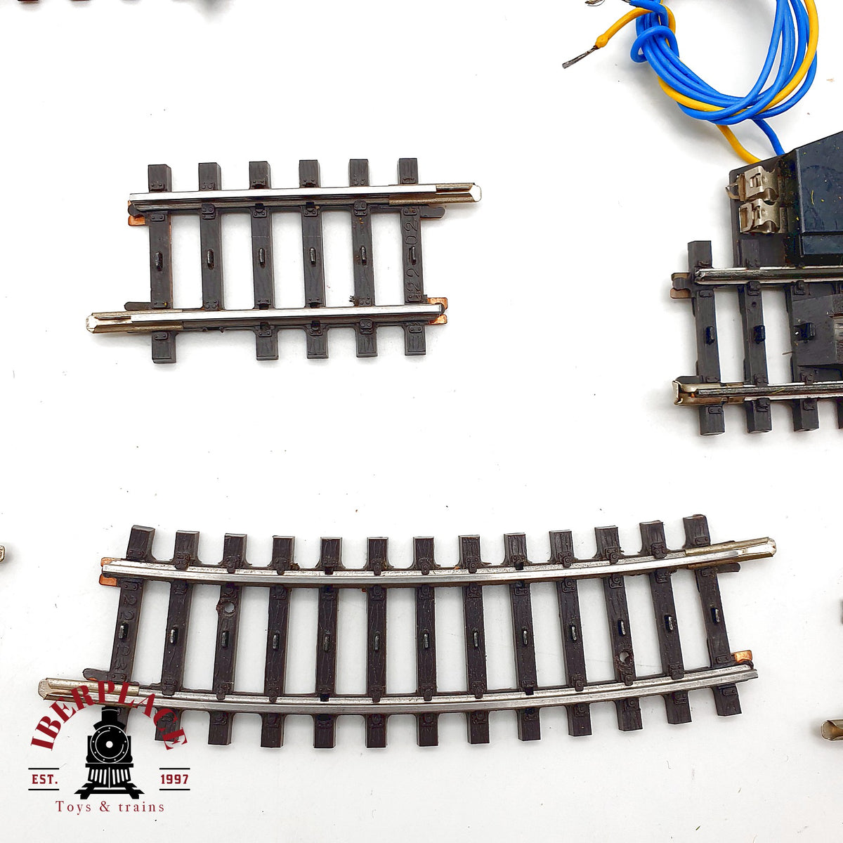 ♻️ Märklin 8x 2297 2223 2202 vias rectas, curvas, desacoplamiento sistema K 🟡 GRADE B Escala H0 1:87