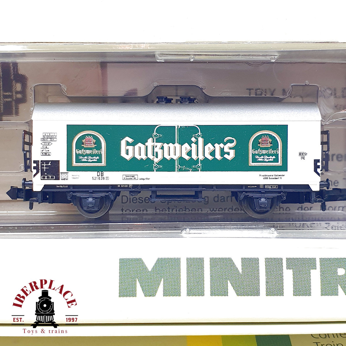 ♻️ Minitrix 11031 Set tren tractora V36 DB 3 vagones cerveceros escala N 1:160