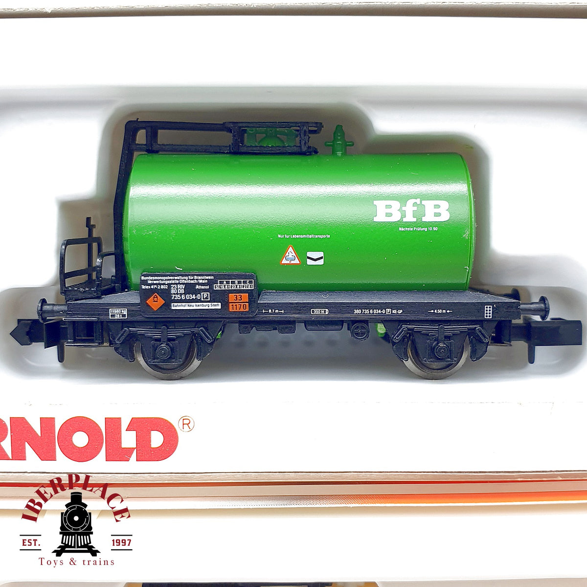 ♻️ Arnold 4310 4353 Lote 2 vagones cisterna BfB + Aral DB escala N 1:160