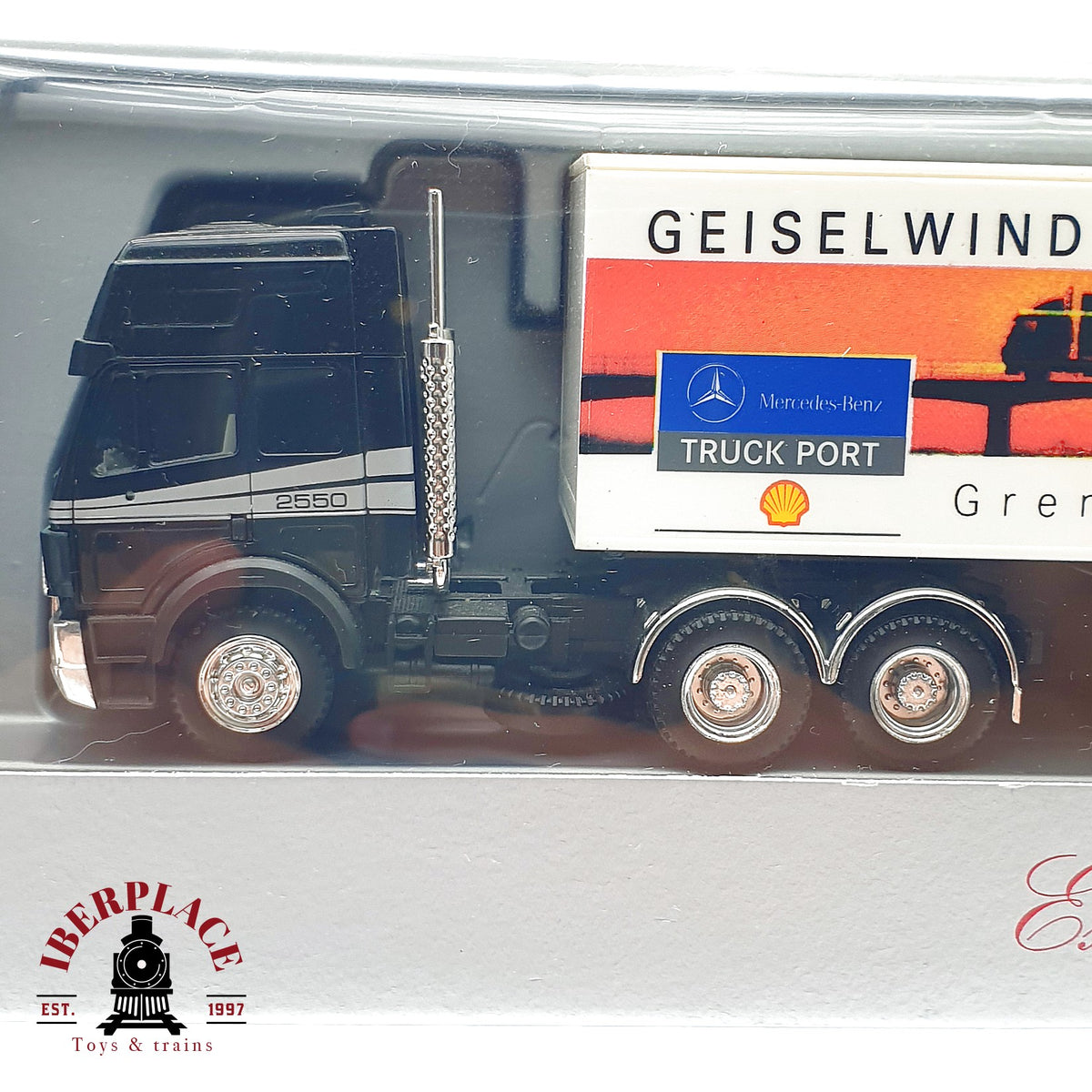 ♻️✨ Herpa camion Mercedes Benz semirremolque Geiselwind Exclusiv Escala H0 1:87