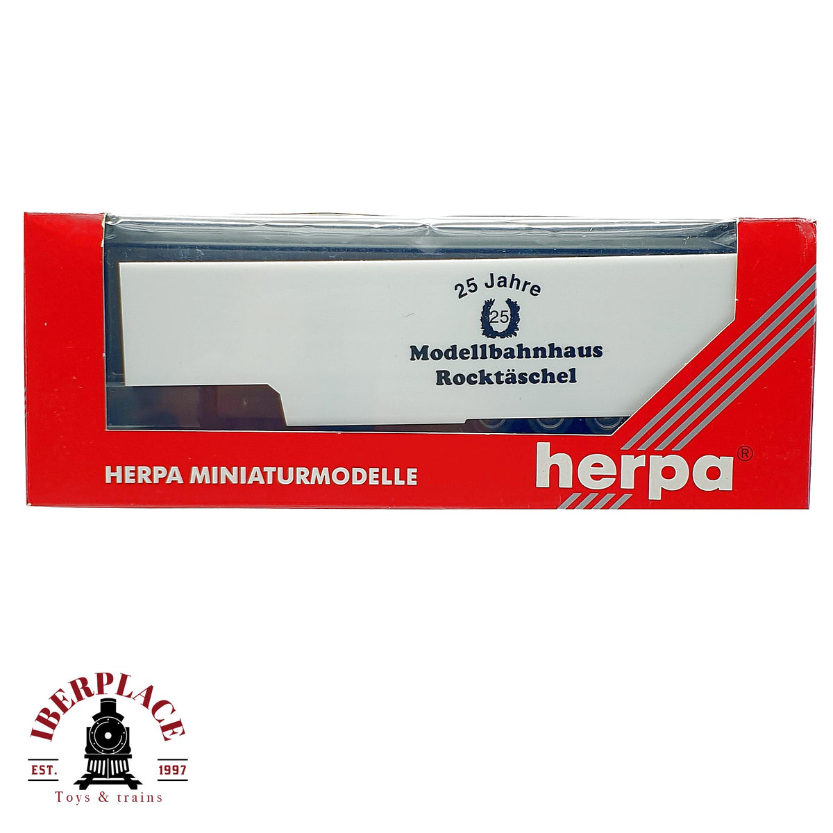 ♻️ ✨ Herpa semirremolque Modellbahnhaus Rocktaschel 25 Jahre Escala H0 1:87
