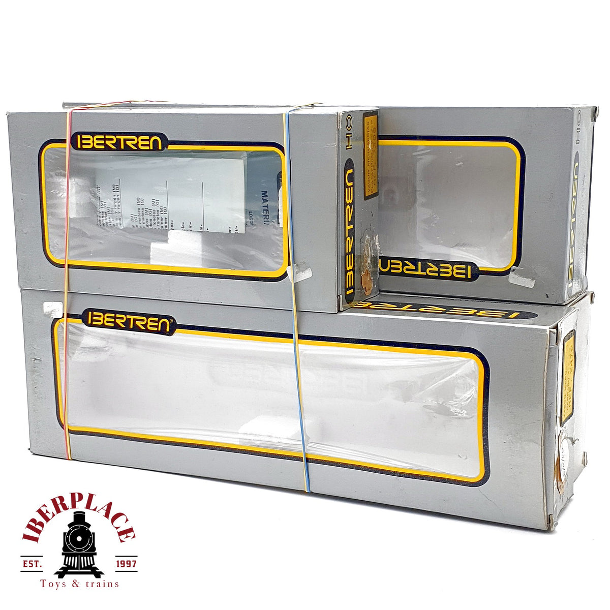♻️ IBERTREN 4x Cajas Vacías Cartón Vintage Leerverpackung OVP 2478 2411 Escala H0 1:87