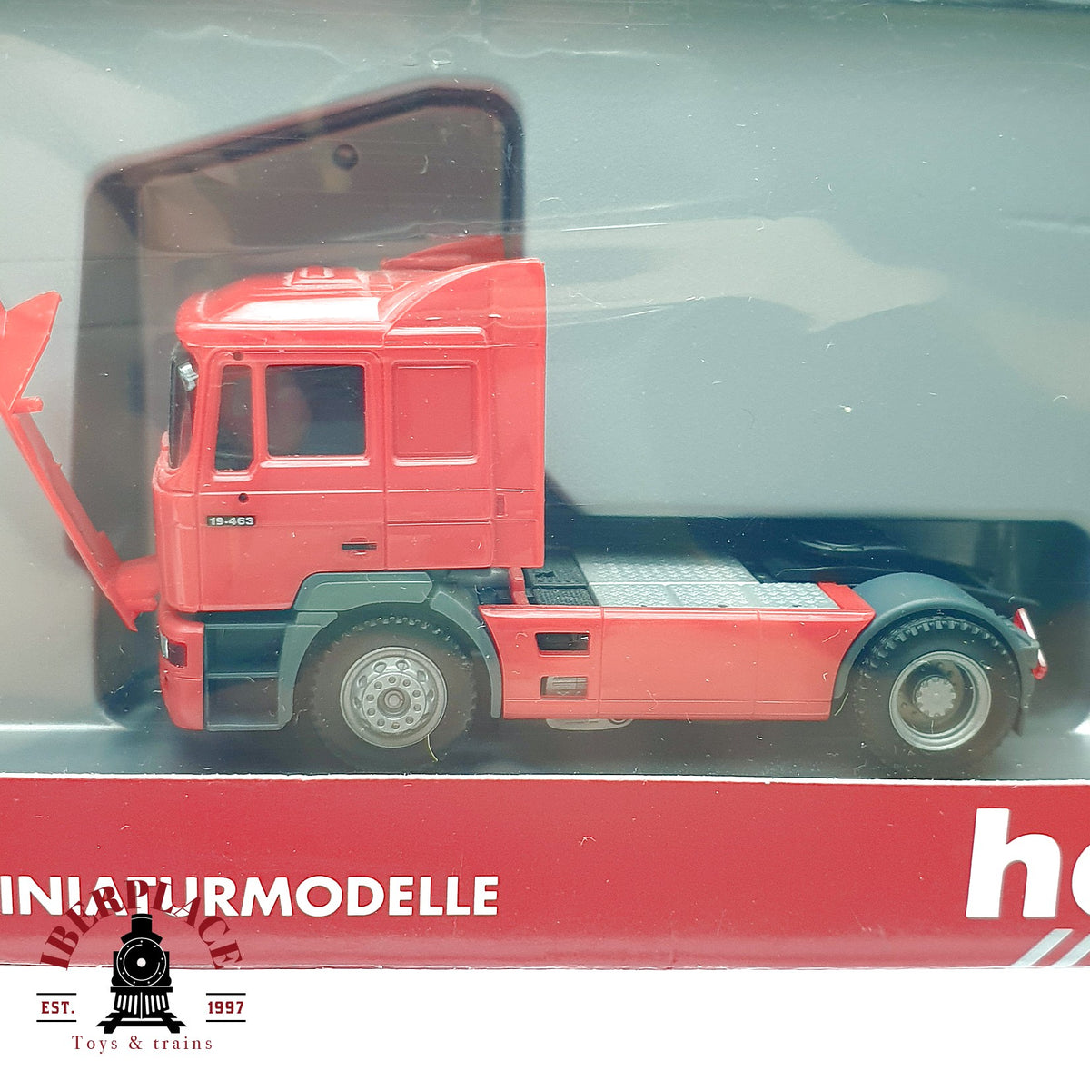 ♻️ ✨ Herpa camion tractora MAN F 2000 facelift rojo Escala H0 1:87