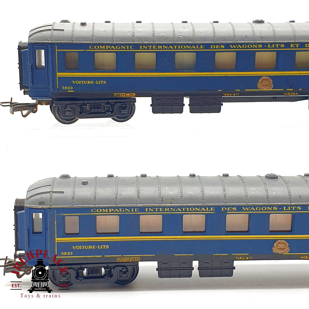 ♻️🚂 Jouef 2x vagones cama CIWL Voiture Lits Oriente Express DC Escala H0 1:87