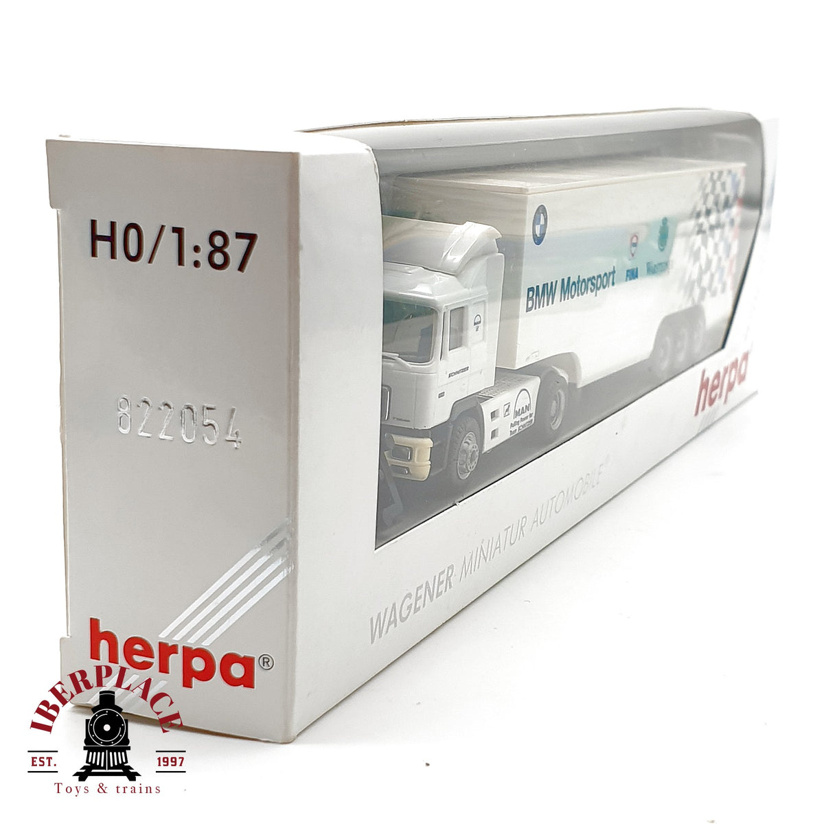 ♻️✨ Herpa 822054 camion MAN semirremolque BMW Motorsport Fina Warsteiner Escala H0 1:87
