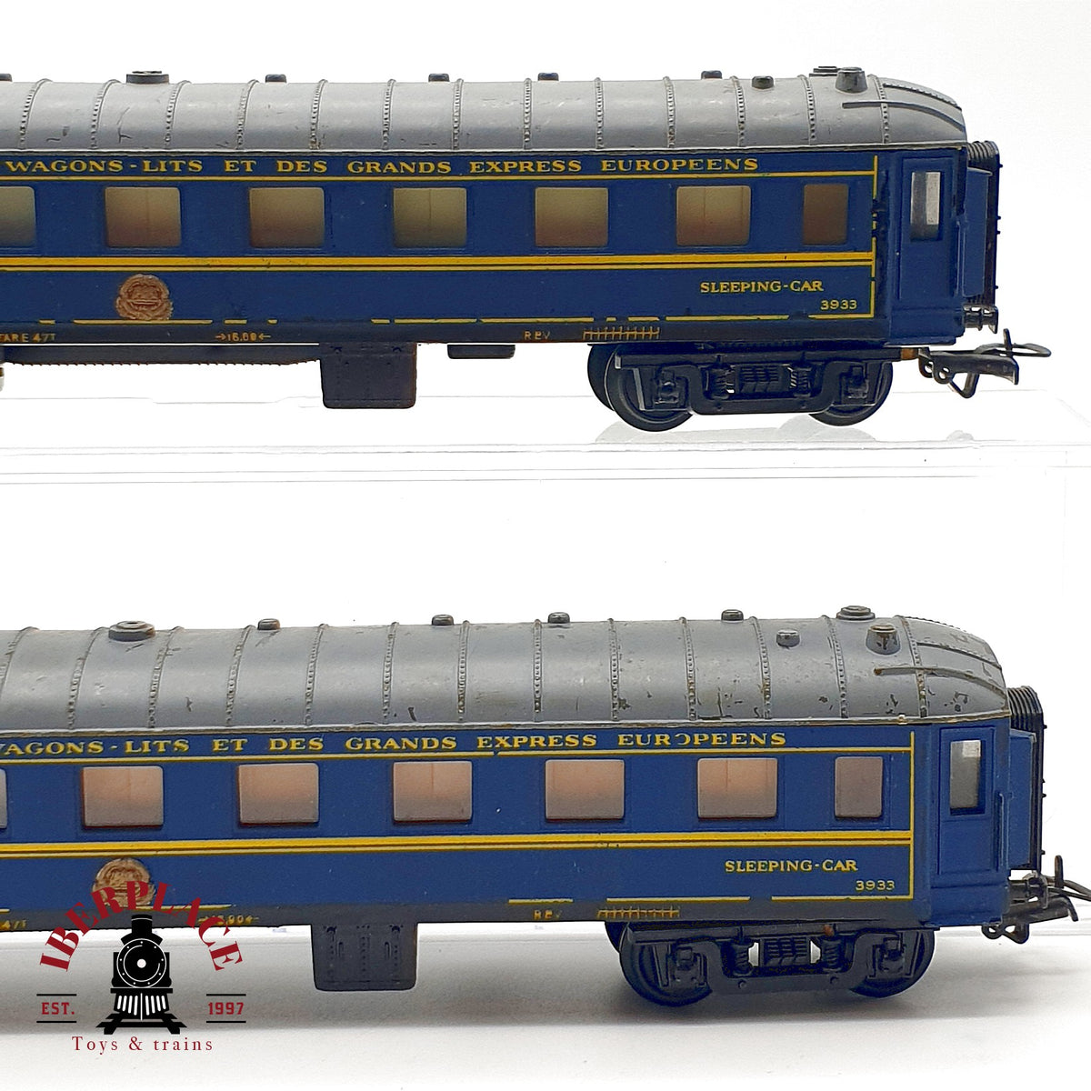 ♻️🚂 Jouef 2x vagones cama CIWL Voiture Lits Oriente Express DC Escala H0 1:87