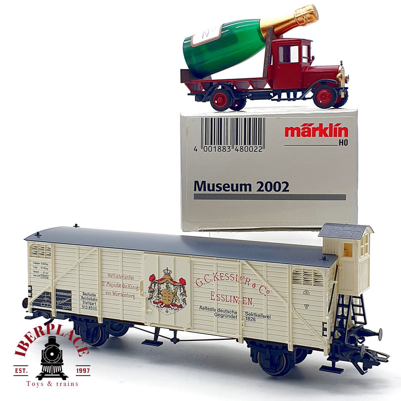 ♻️✨ Märklin 48002 Museum 2002 Vagon cerrado LKW Kessler Sekt DRG Ep II AC Escala H0 1:87