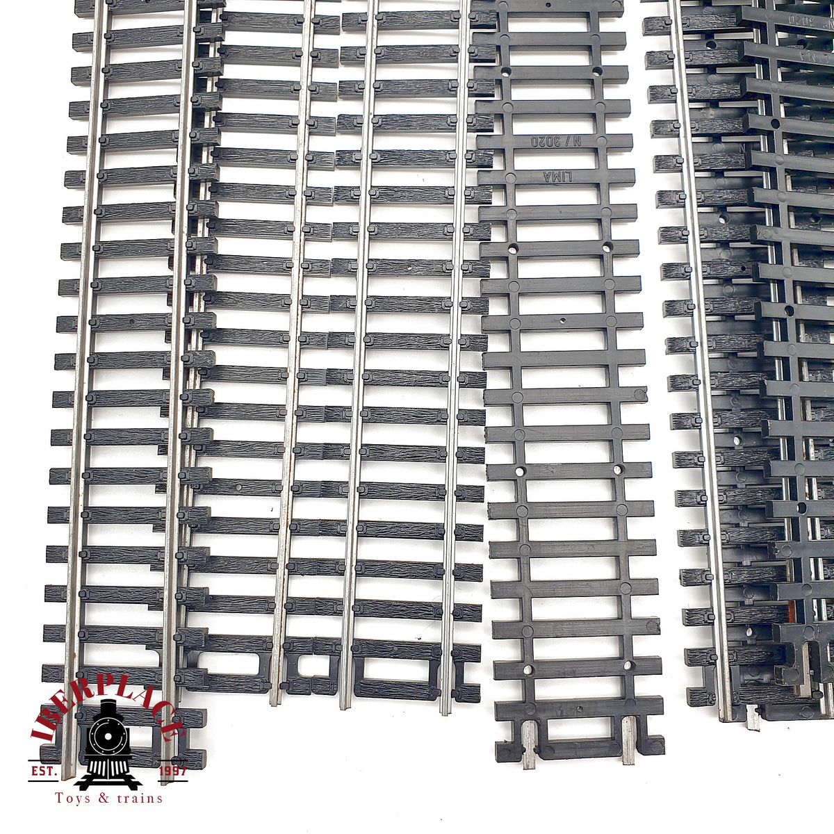 ♻️ Lima 12x 3020 vias rectas 220mm - 🟡 GRADE B Escala H0 1:87