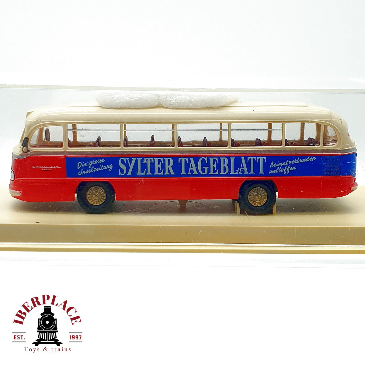 ♻️✨ Brekina 4101 autobus Mercedes NWF Bus Sylter Tageblatt Escala H0 1:87
