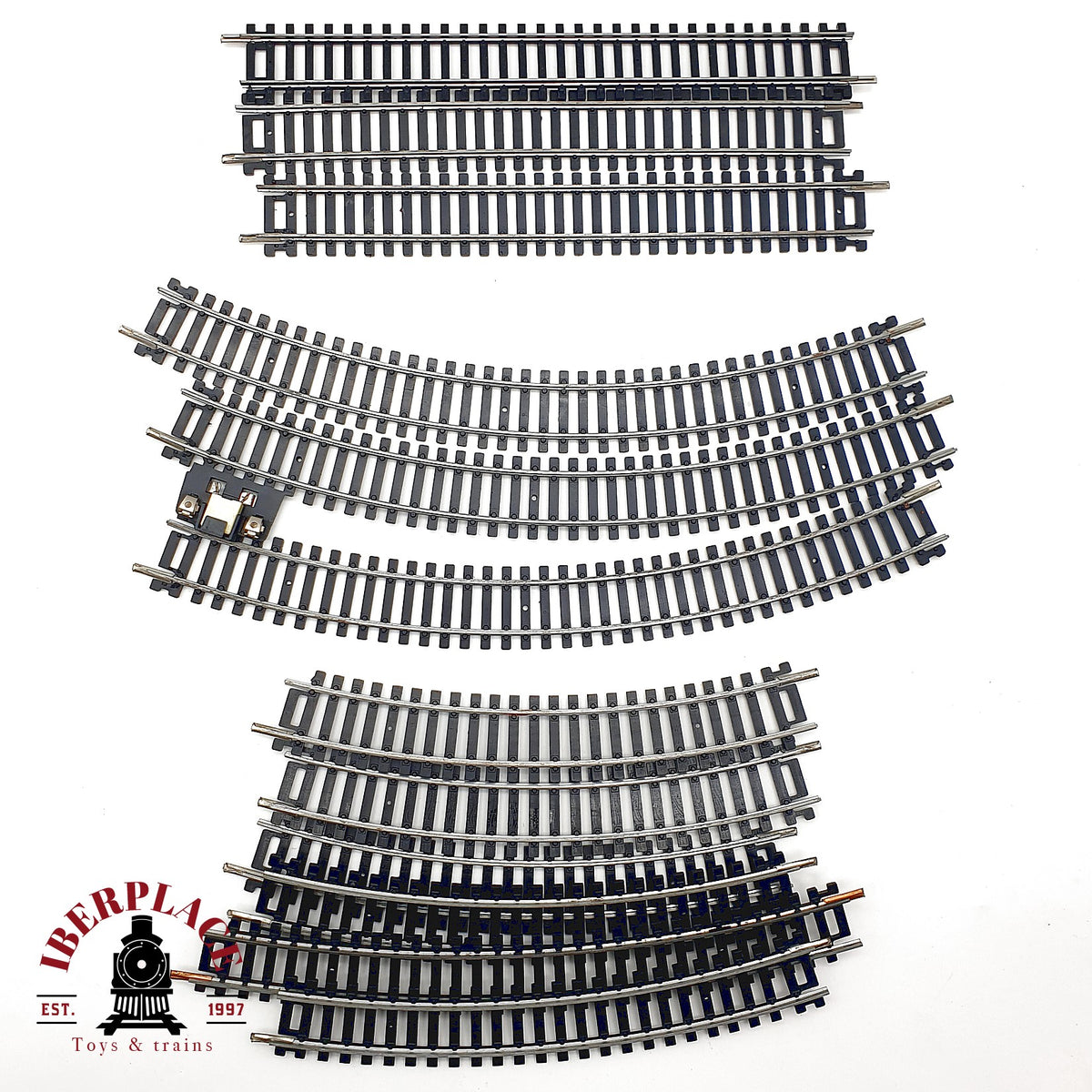 ♻️ Lima 12x vias rectas y curvas diferente diametro , via de conexion 🟢 GRADE A Escala H0 1:87