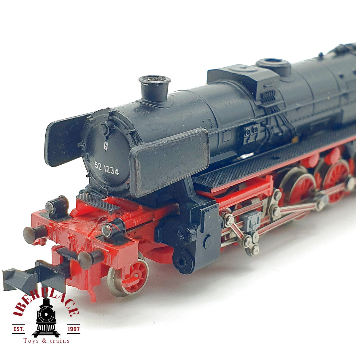 ♻️ Minitrix locomotora vapor BR 52 1234 Kriegslok DRB DB Ep II escala N 1:160