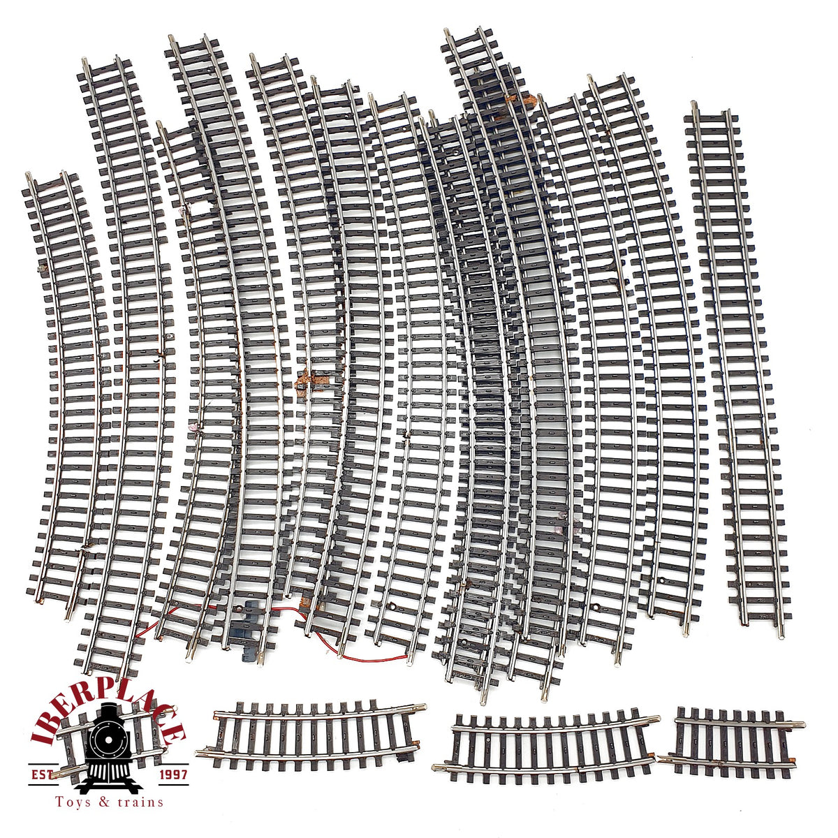 ♻️ Märklin 18x 2241 2200 2231 vias curvas y rectas 🔴 GRADE C Escala H0 1:87