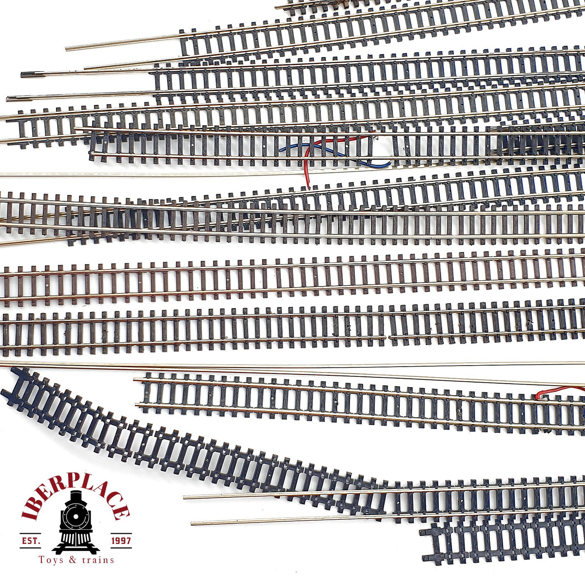 ♻️ Lote Vias Flexibles Varias Marcas Minitrix Roco Arnold - 🔴 GRADE C Escala N 1:160