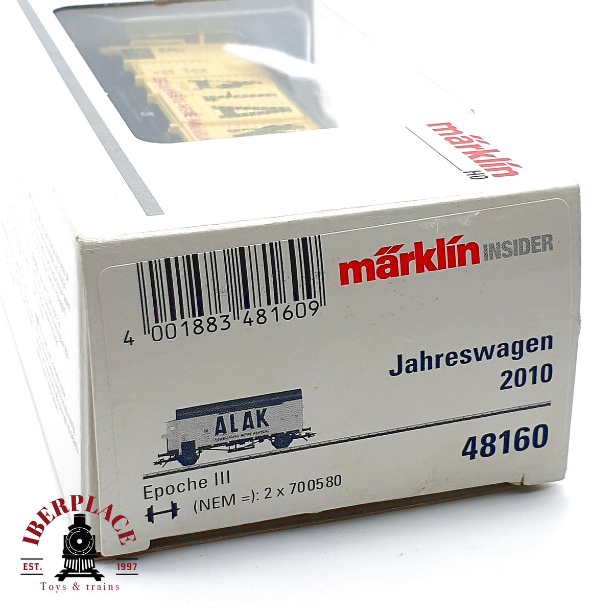 ♻️✨ Marklin 48160 Insider Jahreswagen 2010 ALAK vagón cerrado DB Ep III Escala H0 1:87