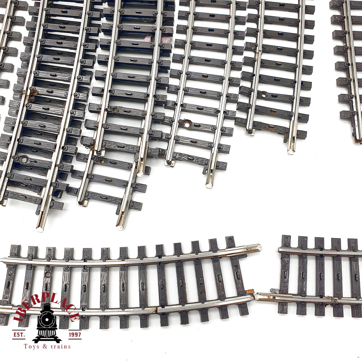 ♻️ Märklin 18x 2241 2200 2231 vias curvas y rectas 🔴 GRADE C Escala H0 1:87