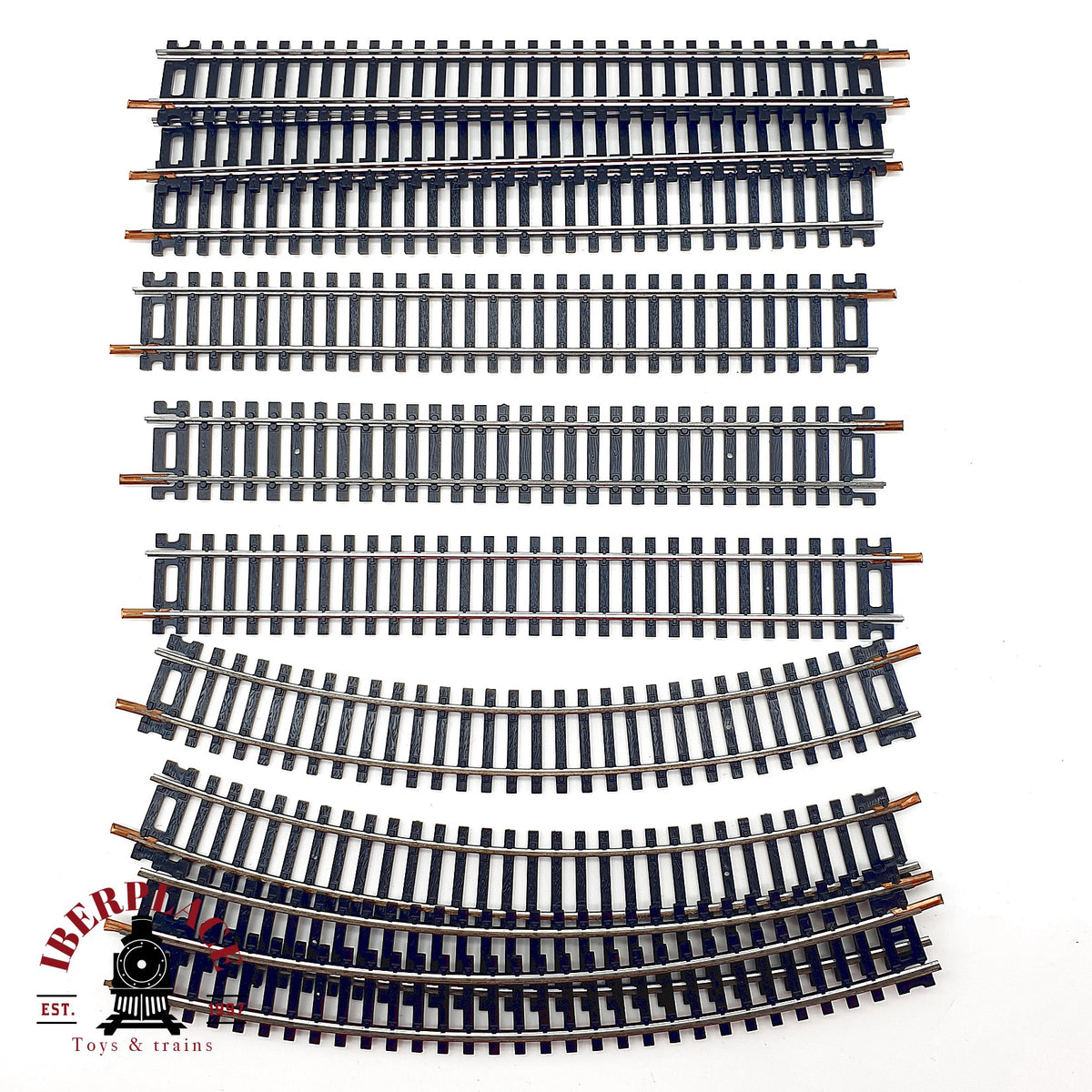 ♻️ Lima 10x 3030 vias curvas R=360 mm 36° 🟢 GRADE A Escala H0 1:87