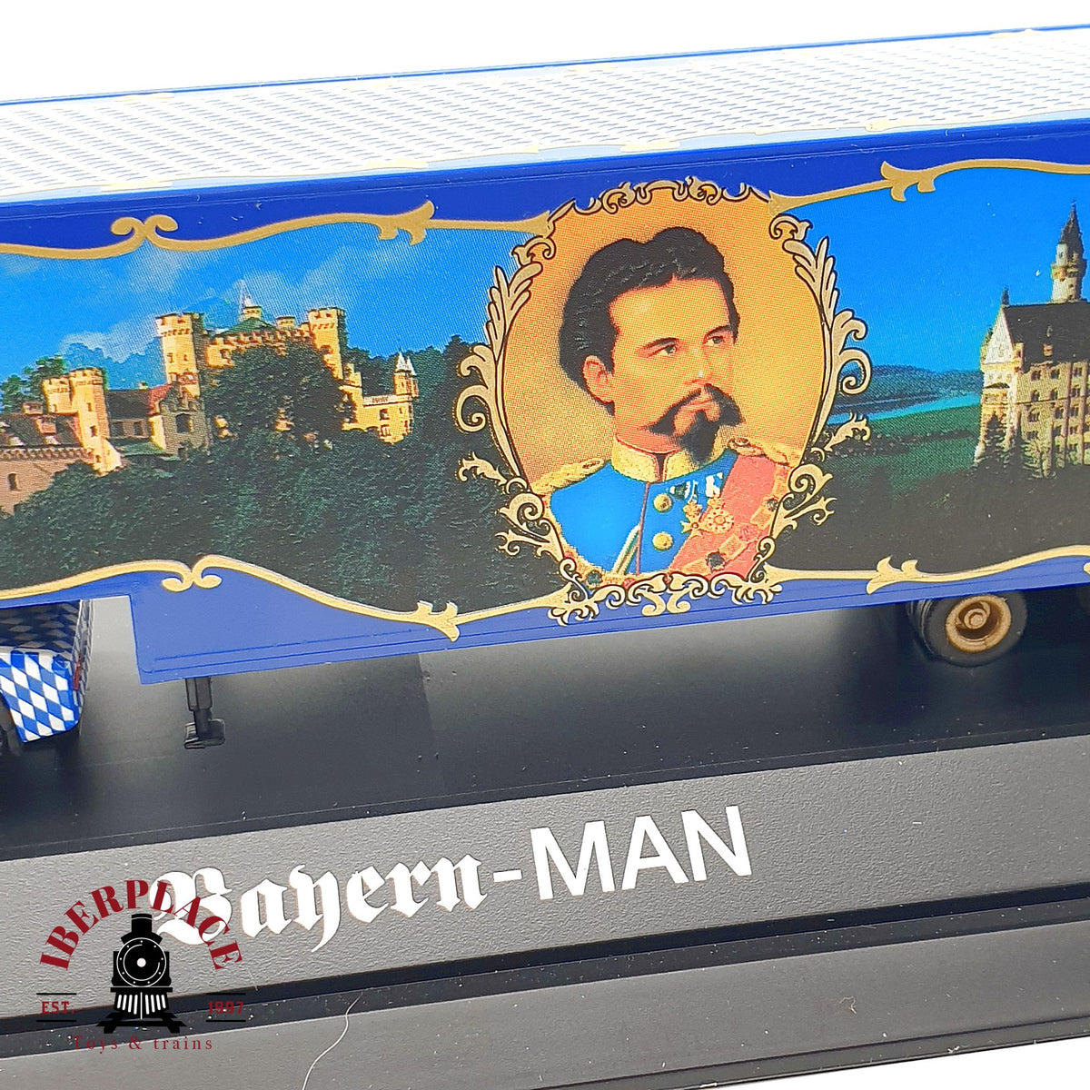 ♻️✨Herpa camion MAN Konig Ludwig II Bayern B&H LTD 2000 Escala H0 1:87