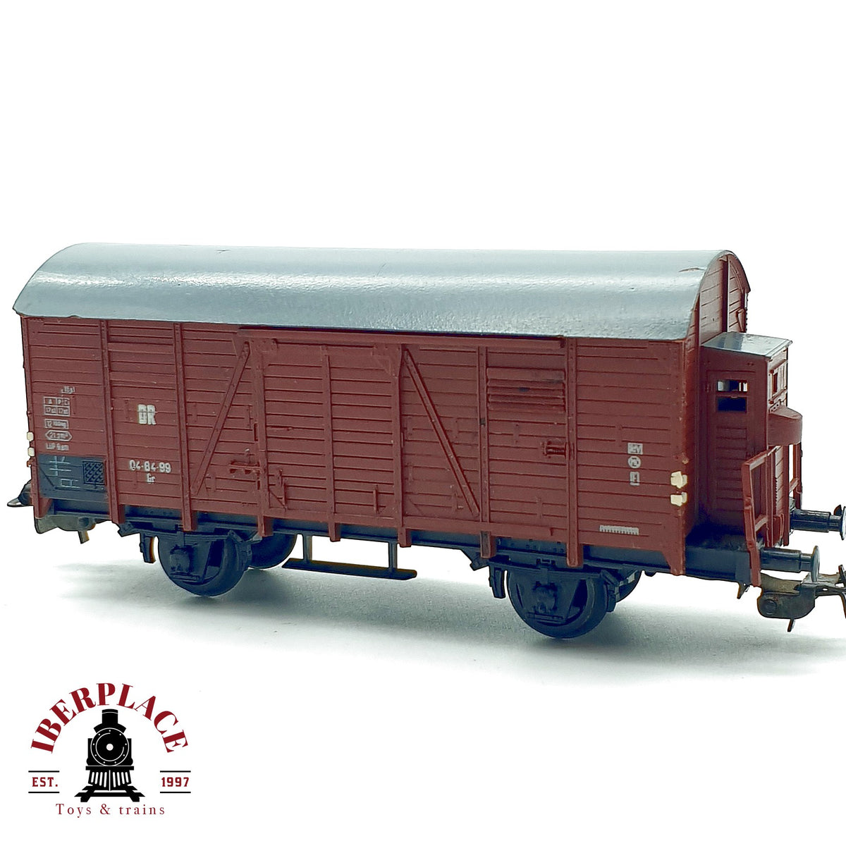 ♻️🚂 Piko vagon mercancias cerrado garita guardafrenos DR Ep III Escala H0 1:87