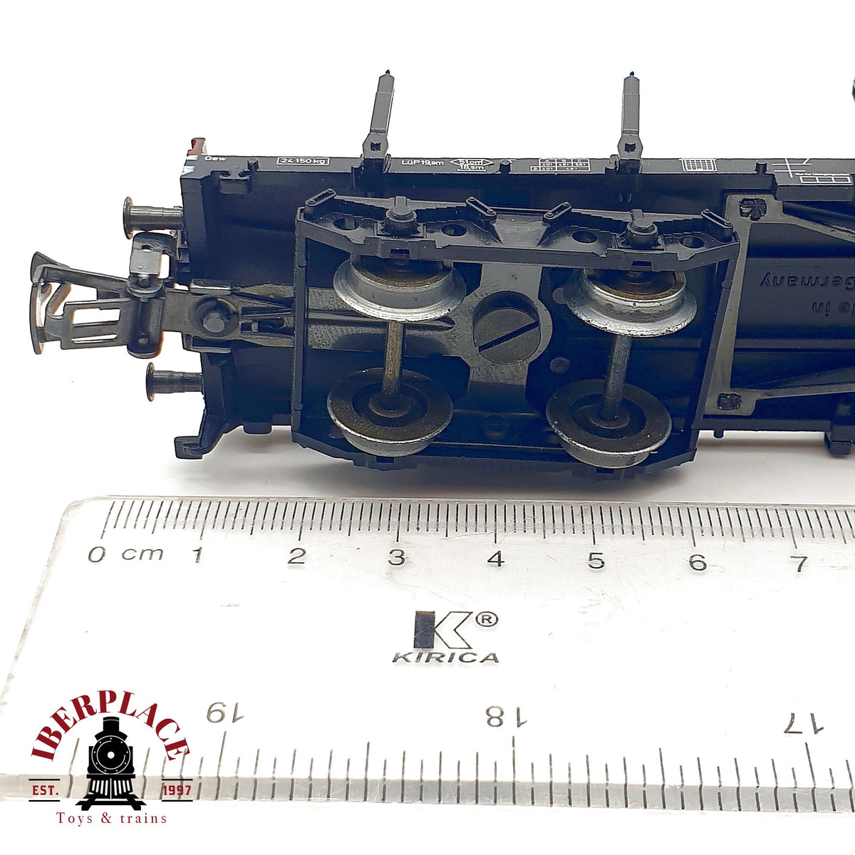 ♻️✨ Märklin 4663 Vagon teleros carga troncos madera DB Snps 719 Ep IV AC Escala H0 1:87